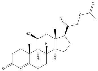 11Beta,21-Dihydroxy-4-Pregnene-3,20-Dione 21-Acetate