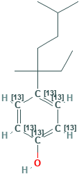 4-(3',6'-Dimethyl-3'-heptyl)phenol-13C6