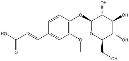 4-hydroxy-3-methoxycinnamic acid 4-O-β-D-glucopyranoside