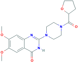 6,7-Dimethoxy-2-(4-(tetrahydrofuran-2-carbonyl)piperazin-1-yl)quinazolin-4(1H)-one