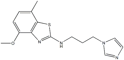 N-(3-(1H-Imidazol-1-yl)propyl)-4-methoxy-7-methylbenzo[d]thiazol-2-amine