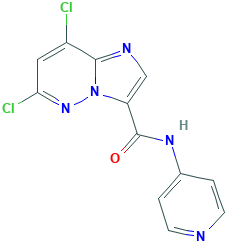 6,8-Dichloro-N-(pyridin-4-yl)imidazo-[1,2-b]pyridazine-3-carboxamide