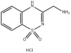 2H-1,2,4-Benzothiadiazine-3-methanamine, 1,1-dioxide, hydrochloride (1:1)