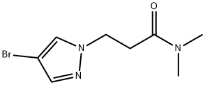 3-(4-bromo-1H-pyrazol-1-yl)-N,N-dimethylpropanamide