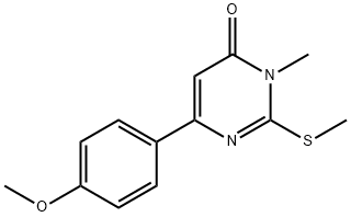 4(3H)-Pyrimidinone, 6-(4-methoxyphenyl)-3-methyl-2-(methylthio)-