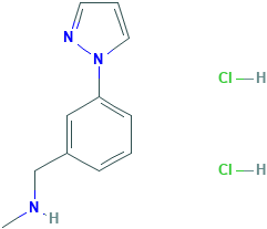 N-METHYL-1-[3-(1H-PYRAZOL-1-YL)PHENYL]METHANAMINE DIHYDROCHLORIDE