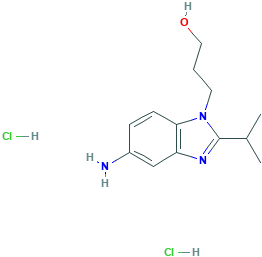 3-(5-Amino-2-isopropyl-benzoimidazol-1-yl)-propan-1-ol dihydrochloride