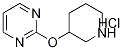 2-(Piperidin-3-yloxy)-pyriMidine hydrochloride, 98+% C9H14ClN3O, MW: 215.68