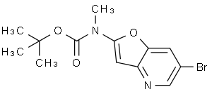 tert-Butyl (6-bromofuro[3,2-b]pyridin-2-yl)-methylcarbamate