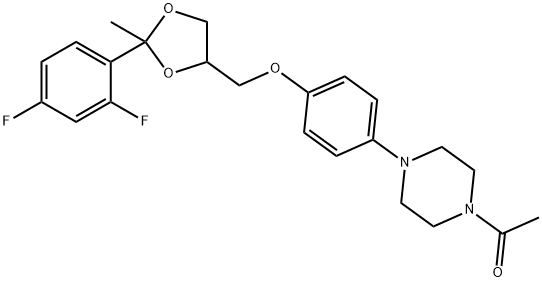 1-[4-[4-[[(2R,4S)-2-(2,4-difluorophenyl)-2-methyl-1,3-dioxolan-4-yl]methoxy]phenyl]piperazin-1-yl]ethanone