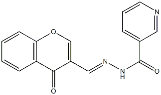 N-[(E)-(4-oxochromen-3-yl)methylideneamino]pyridine-3-carboxamide