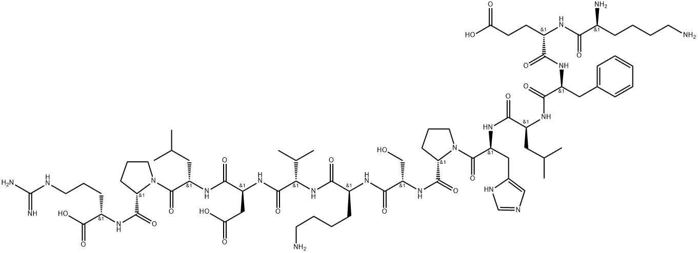 L-Arginine, L-lysyl-L-α-glutamyl-L-phenylalanyl-L-leucyl-L-histidyl-L-prolyl-L-seryl-L-lysyl-L-valyl-L-α-aspartyl-L-leucyl-L-prolyl-