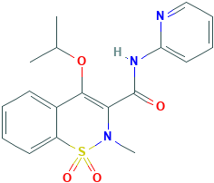 4-Isopropoxy-2-methyl-N-(2-pyridinyl)-2H-1,2-benzothiazine-3-carboxamide 1,1-Dioxide