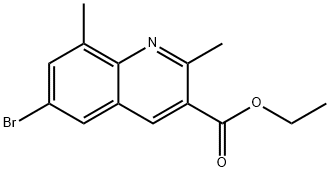 6-Bromo-2,8-dimethylquinoline-3-carboxylic acid ethyl ester