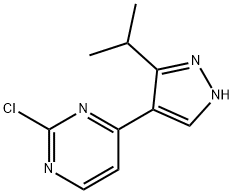 2-chloro-4-(5-isopropyl-1H-pyrazol-4-yl)pyrimidine