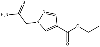 1H-Pyrazole-4-carboxylic acid, 1-(2-amino-2-thioxoethyl)-, ethyl ester