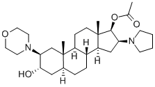 3Α,17Β-(二羟基)-2Β-(吗啉-1-基)-16-(吡咯烷-1-基)-5Α-雄甾-17-乙酸酯