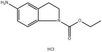 ethyl 5-amino-2,3-dihydro-1H-indole-1-carboxylate hydrochloride