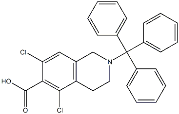 5,7-dichloro-2-trityl-1,2,3,4-tetrahydroisoquinoline-6-carboxylic acid