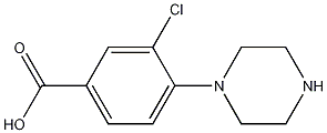 3-Chloro-4-piperazinobenzoic Acid