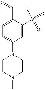 4-(4-Methylpiperazin-1-yl)-2-(methylsulfonyl)benzaldehyde