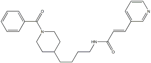 (E)-N-[4-(1-benzoylpiperidin-4-yl)butyl]-3-pyridin-3-ylprop-2-enamide