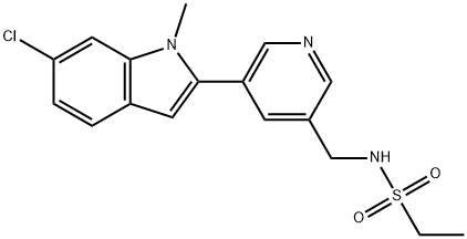 N-((5-(6-chloro-1-methyl-1H-indol-2-yl)pyridin-3-yl)methyl)ethanesulfonamide