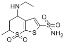 trans-6-Methyl-4-ethylamino-5,6-dihydro-4H-thieno[2,3-b]thiopyran-2-sulfonamide-7,7-dioxide