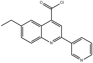 4-Quinolinecarbonyl chloride, 6-ethyl-2-(3-pyridinyl)-