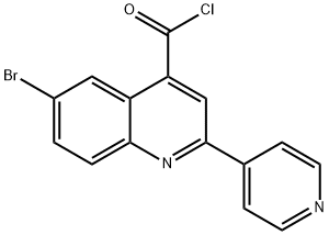 4-Quinolinecarbonyl chloride, 6-bromo-2-(4-pyridinyl)-