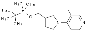 4-(3-((tert-Butyldimethylsilyloxy)methyl)-pyrrolidin-1-yl)-3-iodopyridine