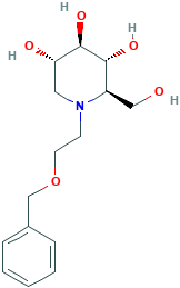 (2R,3R,4R,5S)-2-(Hydroxymethyl)-1-[2-(phenylmethoxy)ethyl]-3,4,5-piperidinetriol