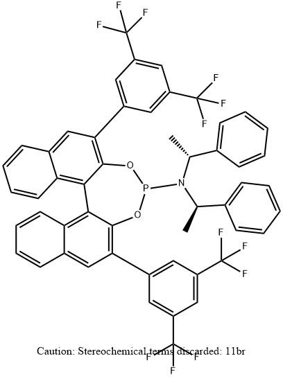 (11BR)-2,6-双[3,5-双(三氟甲基)苯基]-N,N-双[(1R)-1-苯乙基]二萘并[2,1-D:1',2'-F][1,3,2]二氧杂膦-4-胺