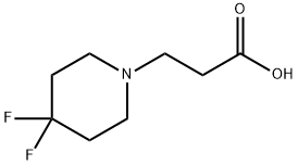 1-Piperidinepropanoic acid, 4,4-difluoro-