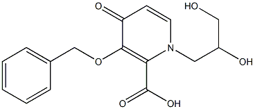 2-Pyridinecarboxylic acid, 1-(2,3-dihydroxypropyl)-1,4-dihydro-4-oxo-3-(phenylmethoxy)-