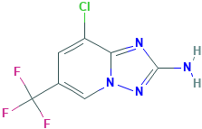 8-Chloro-6-(trifluoromethyl)-[1,2,4]-triazolo[1,5-a]pyridin-2-amine