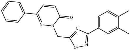 2-[[3-(3,4-dimethylphenyl)-1,2,4-oxadiazol-5-yl]methyl]-6-phenylpyridazin-3-one