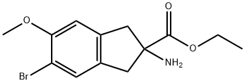 Ethyl 2-amino-5-bromo-6-methoxy-2,3-dihydro-1H-indene-2-carboxylate