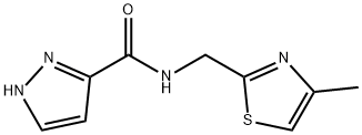 1H-Pyrazole-3-carboxamide, N-[(4-methyl-2-thiazolyl)methyl]-