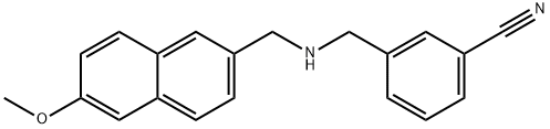 3-({[(6-methoxynaphthalen-2-yl)methyl]amino}methyl)benzonitrile