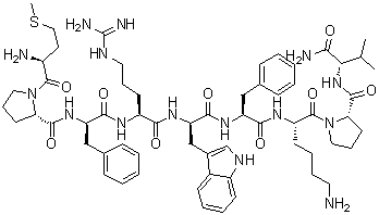 L-蛋氨酰-L-脯氨酰-D-苯丙氨酰-L-精氨酰-D-色氨酰-L-苯丙氨酰-L-赖氨酰-L-脯氨酰-L-缬氨酰胺