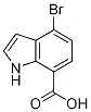 1H-Indole-7-carboxylic acid, 4-broMo-