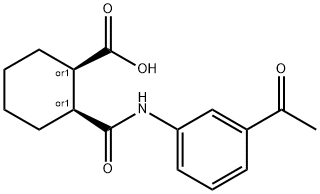 (1R,2S)-2-[(3-acetylphenyl)carbamoyl]cyclohexanecarboxylic acid