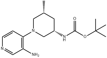 tert-butyl [(3S,5R)-1-(3-aminopyridin-4-yl)-5-methyl-piperidin-3-yl]carbamate