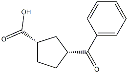 Cyclopentanecarboxylic acid, 3-benzoyl-, (1S,3R)-