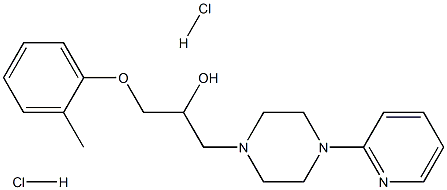 1-(2-methylphenoxy)-3-(4-pyridin-2-ylpiperazin-1-yl)propan-2-ol:dihydrochloride