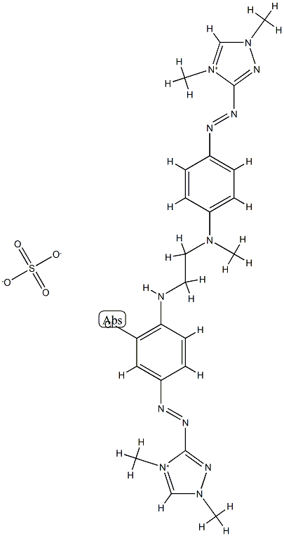 1H-1,2,4-triazolium, 3(or 5)-[[4-[[2-[[2-chloro-4-[[1,4-dimethyl-1H-1,2,4-triazolium-3(or 5)-yl]azo]phenyl]amino]ethyl]methylamino]phenyl]azo]-1,4-dimethyl-, sulfate (1:1)