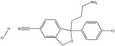 1-(3-aminopropyl)-1-(4-chlorophenyl)-3H-2-benzofuran-5-carbonitrile:hydrochloride