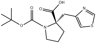 N-(t-Butoxycarbonyl)-2-(4-thiazolylmethyl)-D-proline