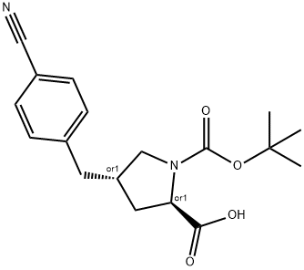 (2S,3R)-1-(TERT-BUTOXYCARBONYL)-3-(4-CYANOBENZYL)PYRROLIDINE-2-CARBOXYLIC ACID